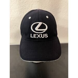 Lexus Automobile Adjustable Strapback Hat/Cap Black And White
